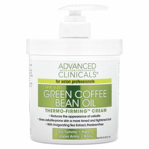 Advanced Clinicals Green Coffee Bean Oil Thermo-Firming Face & Body Cream