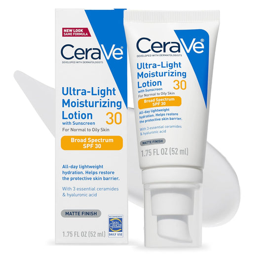 CeraVe Ultra-Light Moisturizing Lotion With SPF 30 - Zonnebrandcrème - 52ml