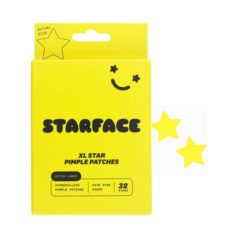 Starface - Yellow Hydro-Star Pimple Patches - 32 Count XL - Ultalish