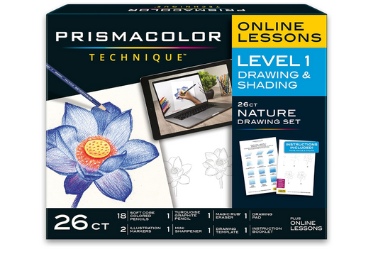 Prismacolor Technique 26pk - Art Supplies -  Nature Drawing Pencils with Digital Lessons - Cadeau - Kleurpotloden - Tekenpotloden Digitale kunstlessen - Natuur - Level 1