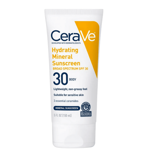 CeraVe hydraterende minerale zonnebrandcrème SPF 30 bodylotion - 150 ml