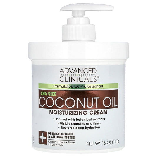 Advanced Clinicals Coconut Oil Face & Body Cream